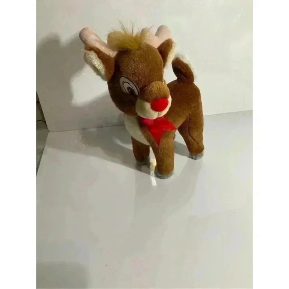 Applause Red Nosed Reindeer Plush Stuffed animal Small - Picture 8 of 12